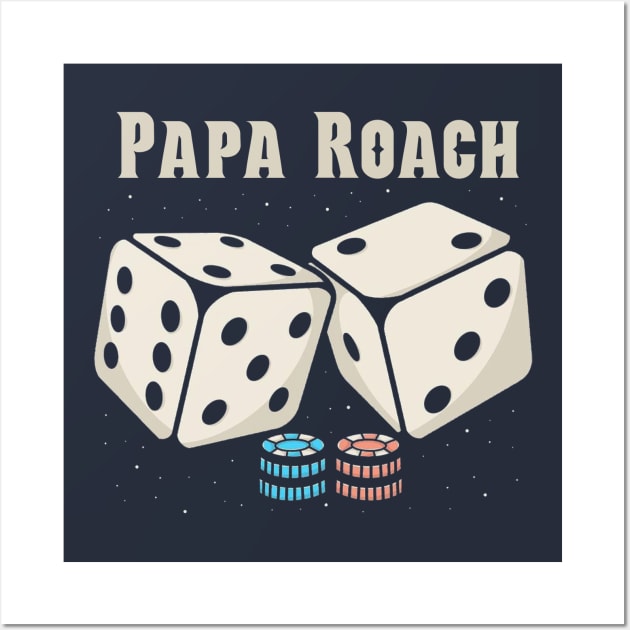 Papa Roach Dice Wall Art by Hsamal Gibran